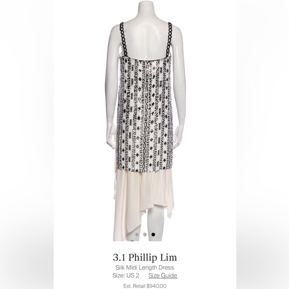 3.1 Phillip Lim Silk Shift Dress - Picture 2 of 3